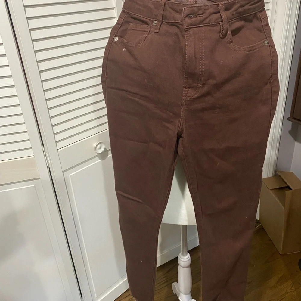 Hidden Brown High-Waisted Pants frayed 26 - Picture 3 of 4